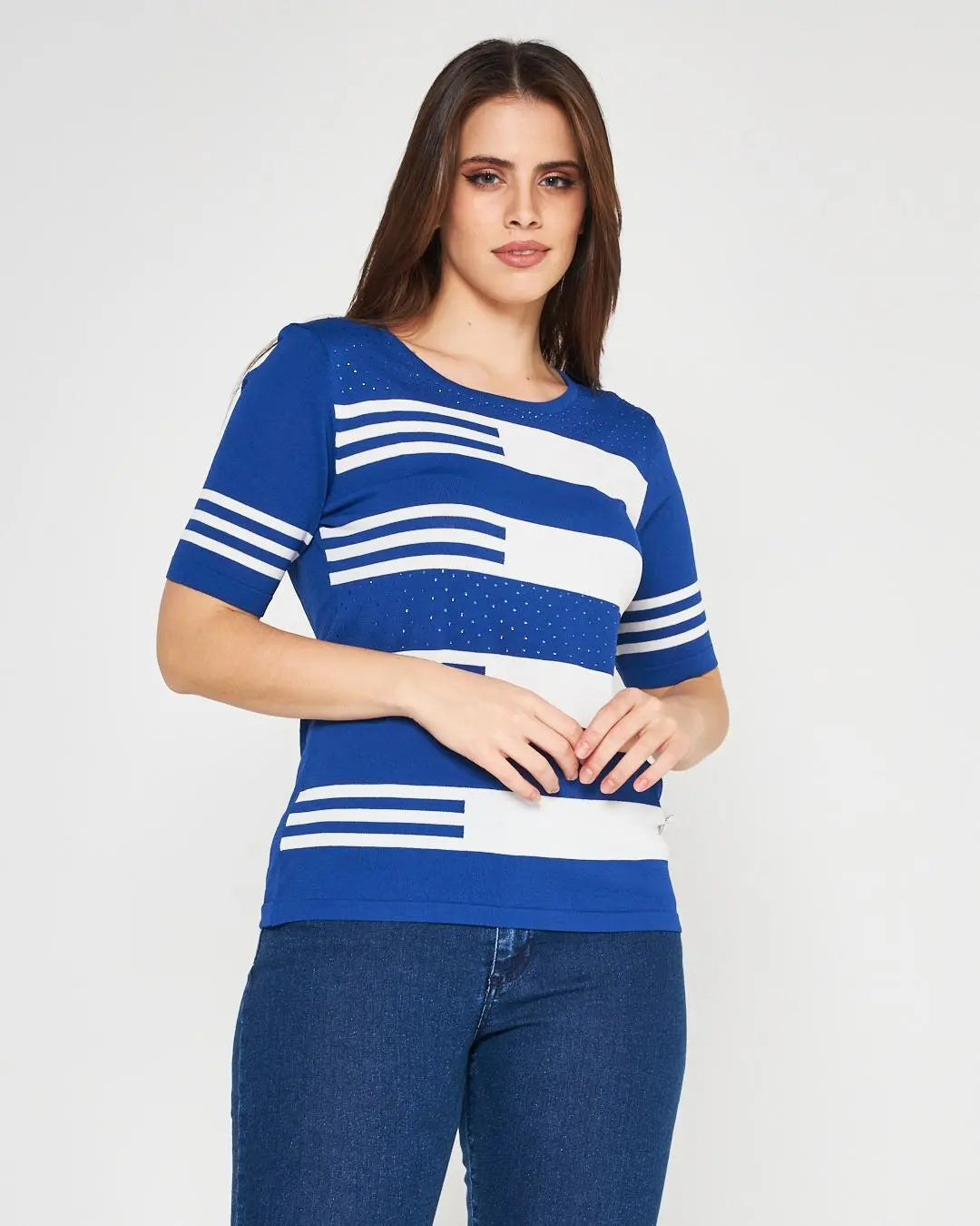 Maglia girocollo Blu DORABELLA