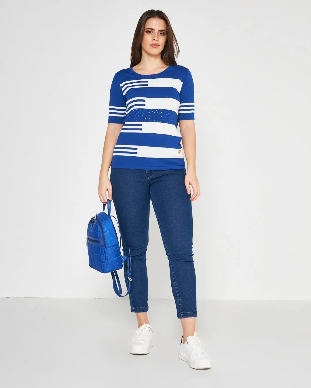 Maglia girocollo Blu DORABELLA