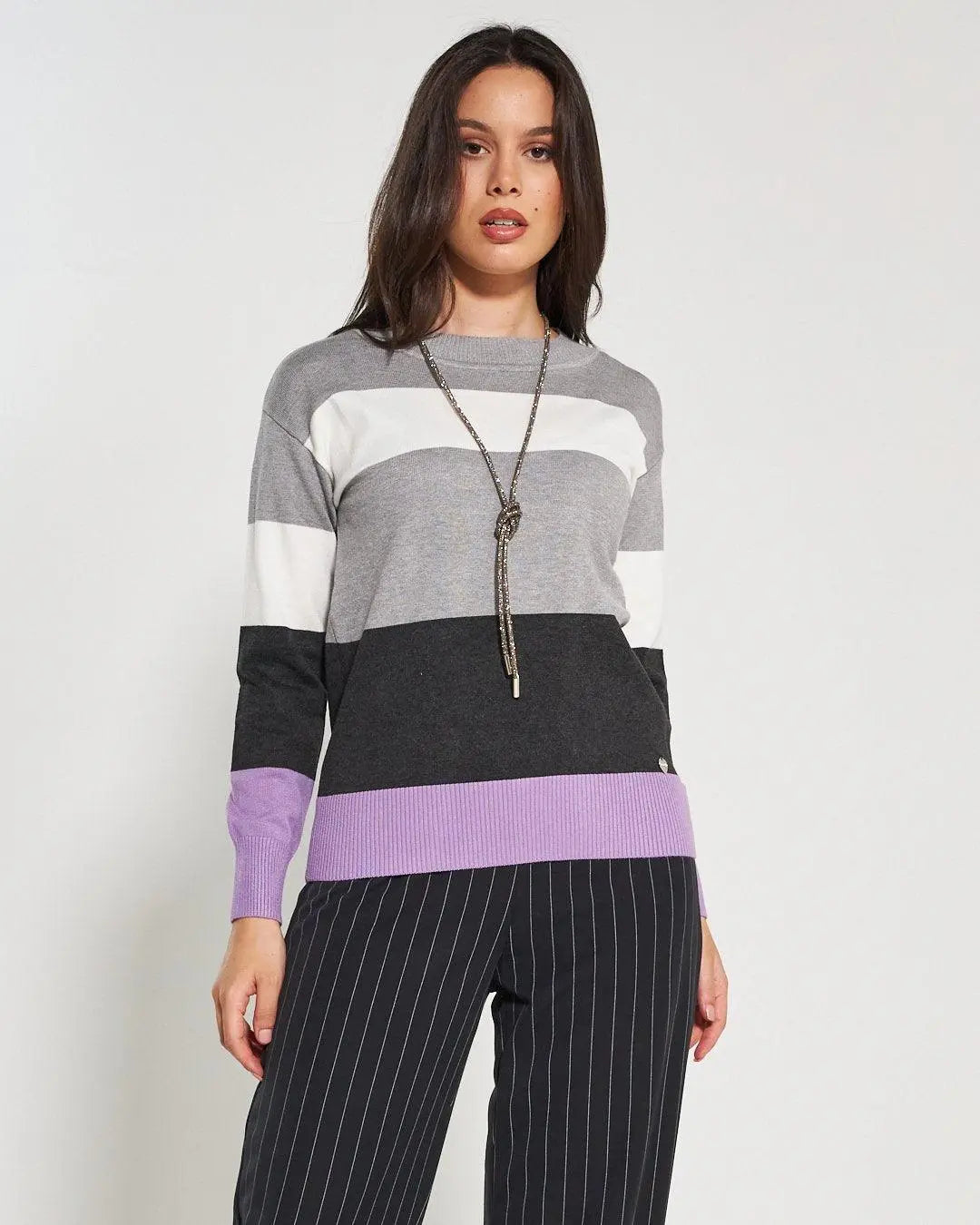 Maglia girocollo GRIGIO CHIARO DORABELLA