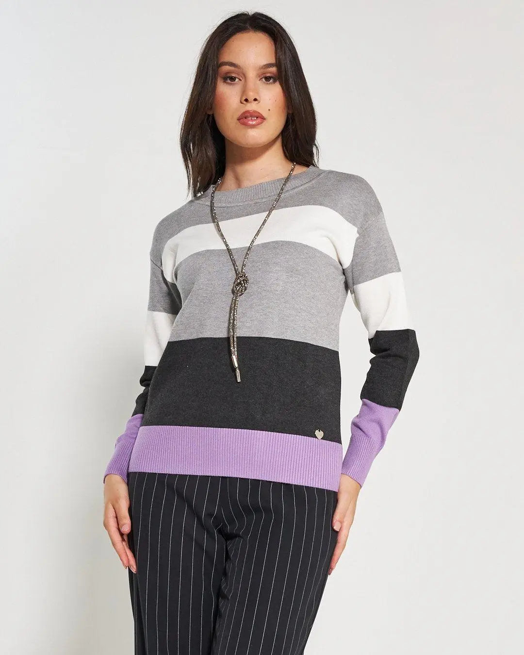 Maglia girocollo GRIGIO CHIARO DORABELLA