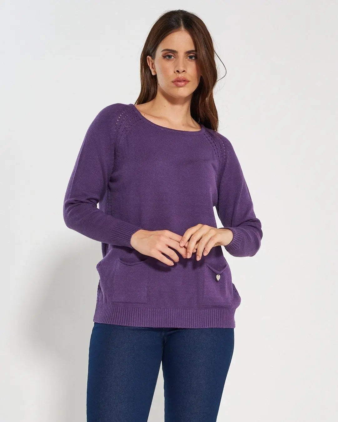 Maglia girocollo LAVANDA DORABELLA PIU'