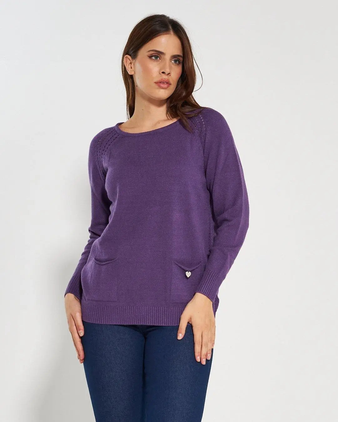 Maglia girocollo LAVANDA DORABELLA PIU'