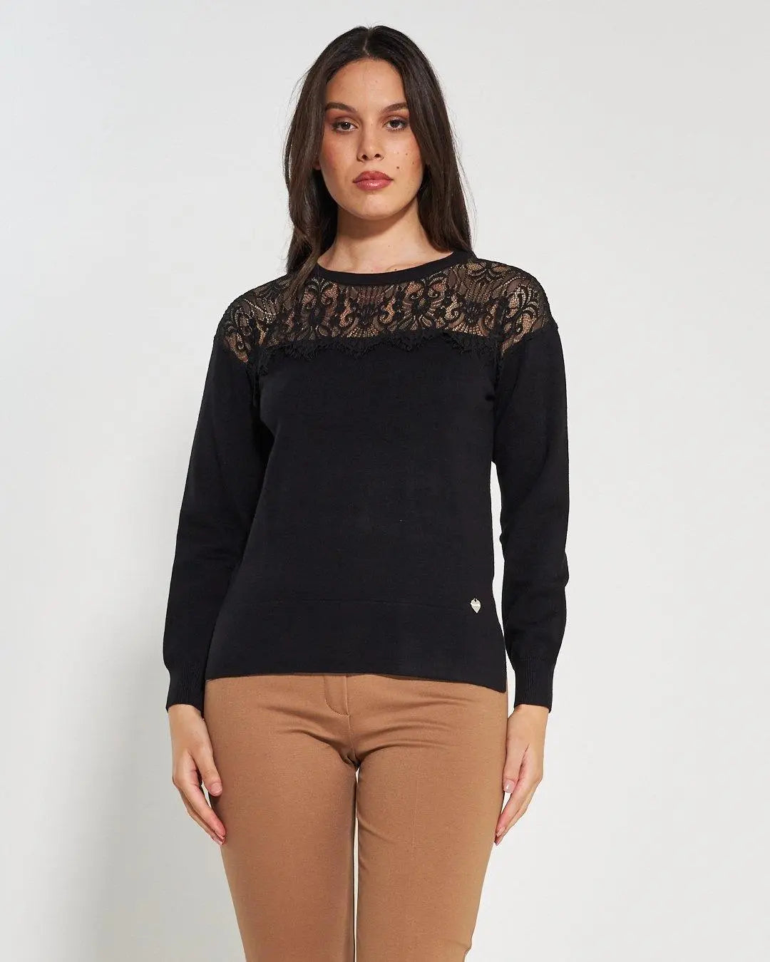 Maglia girocollo NERO DORABELLA XL