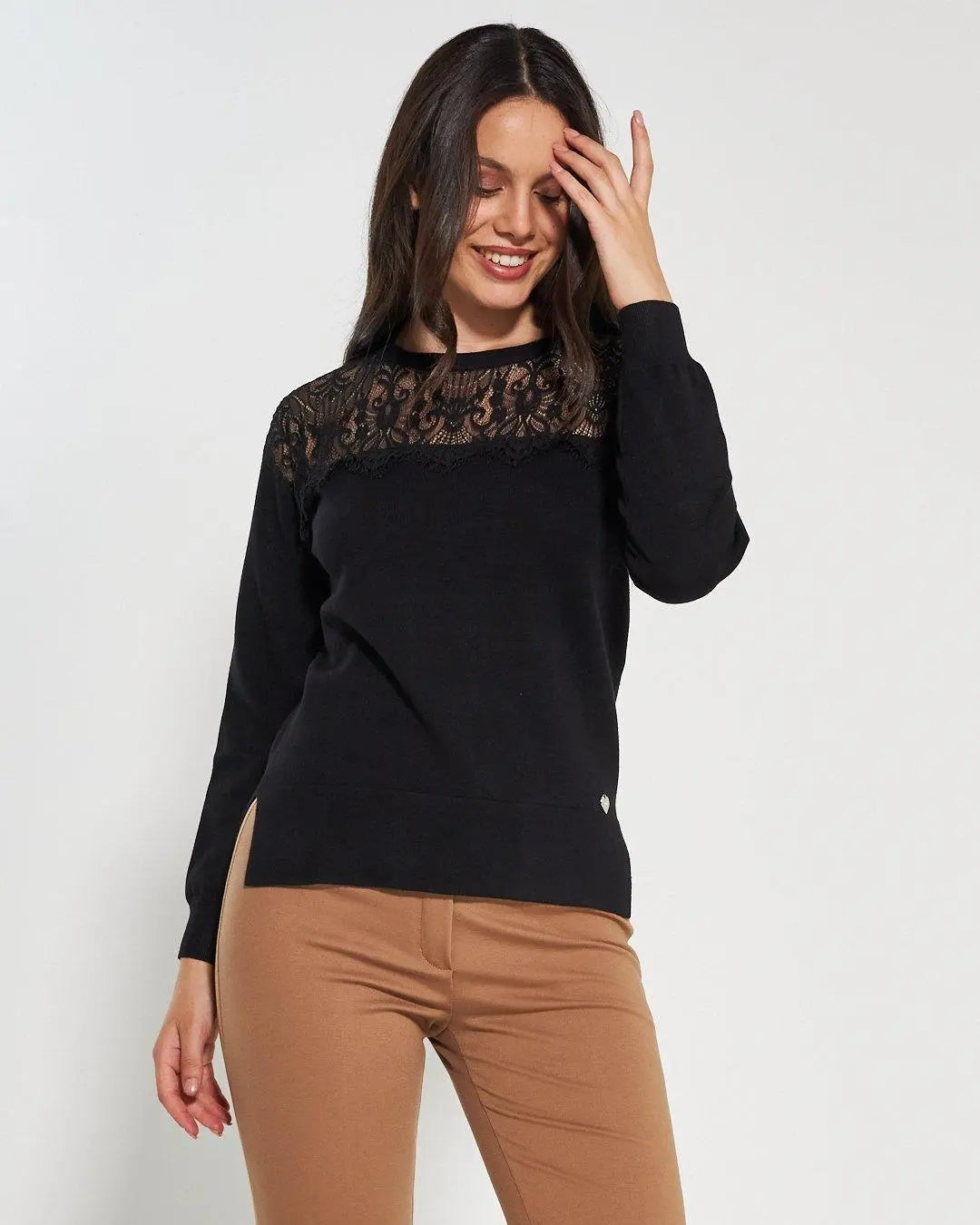 Maglia girocollo NERO DORABELLA