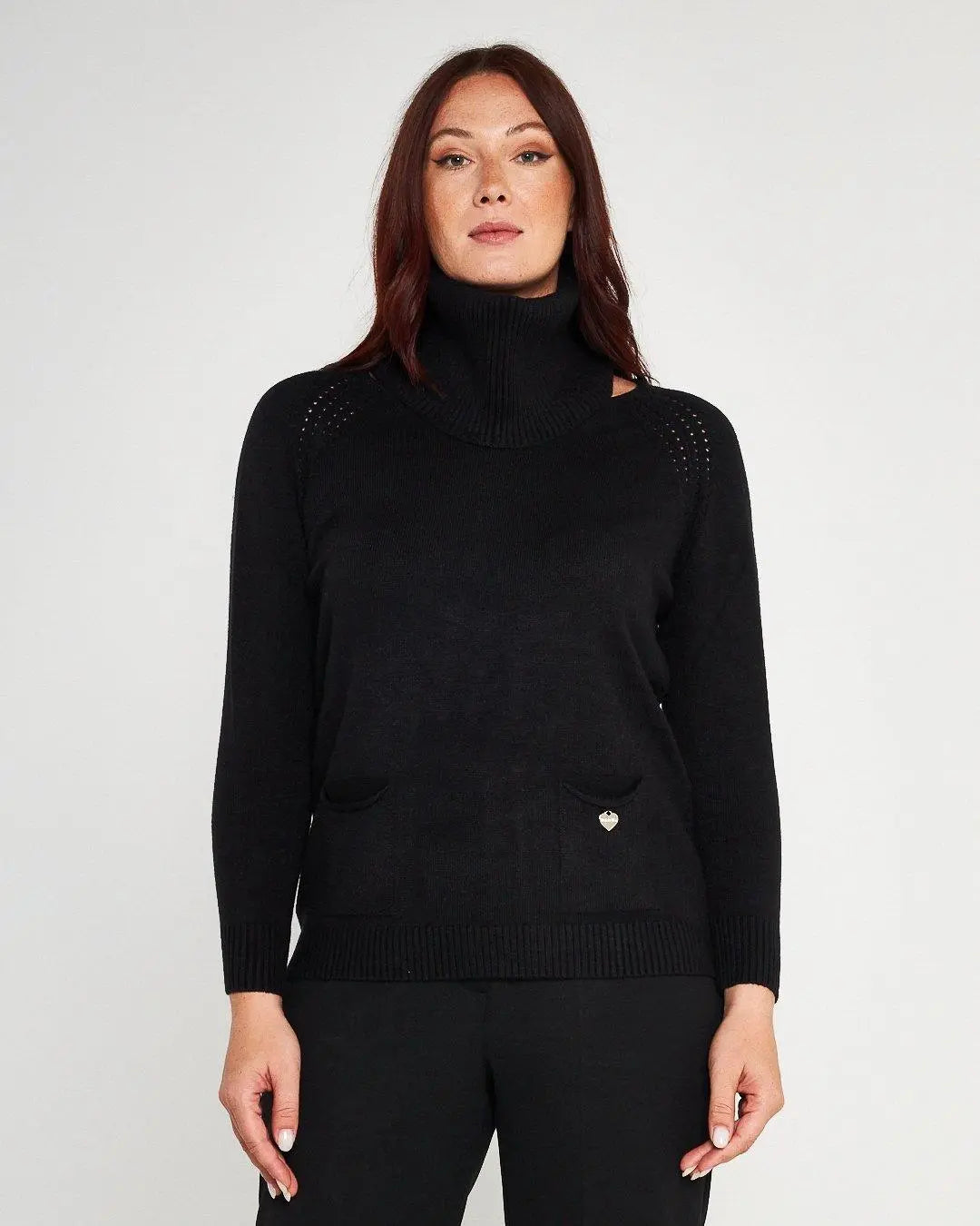 Maglia girocollo NERO DORABELLA PIU' XXXL