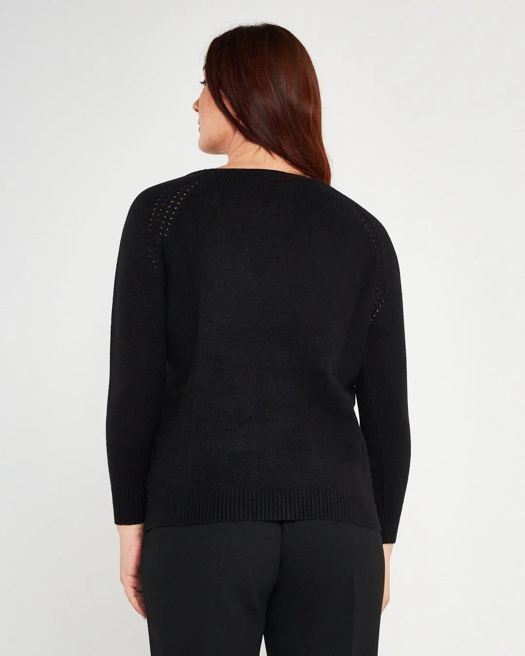 Maglia girocollo NERO DORABELLA PIU'