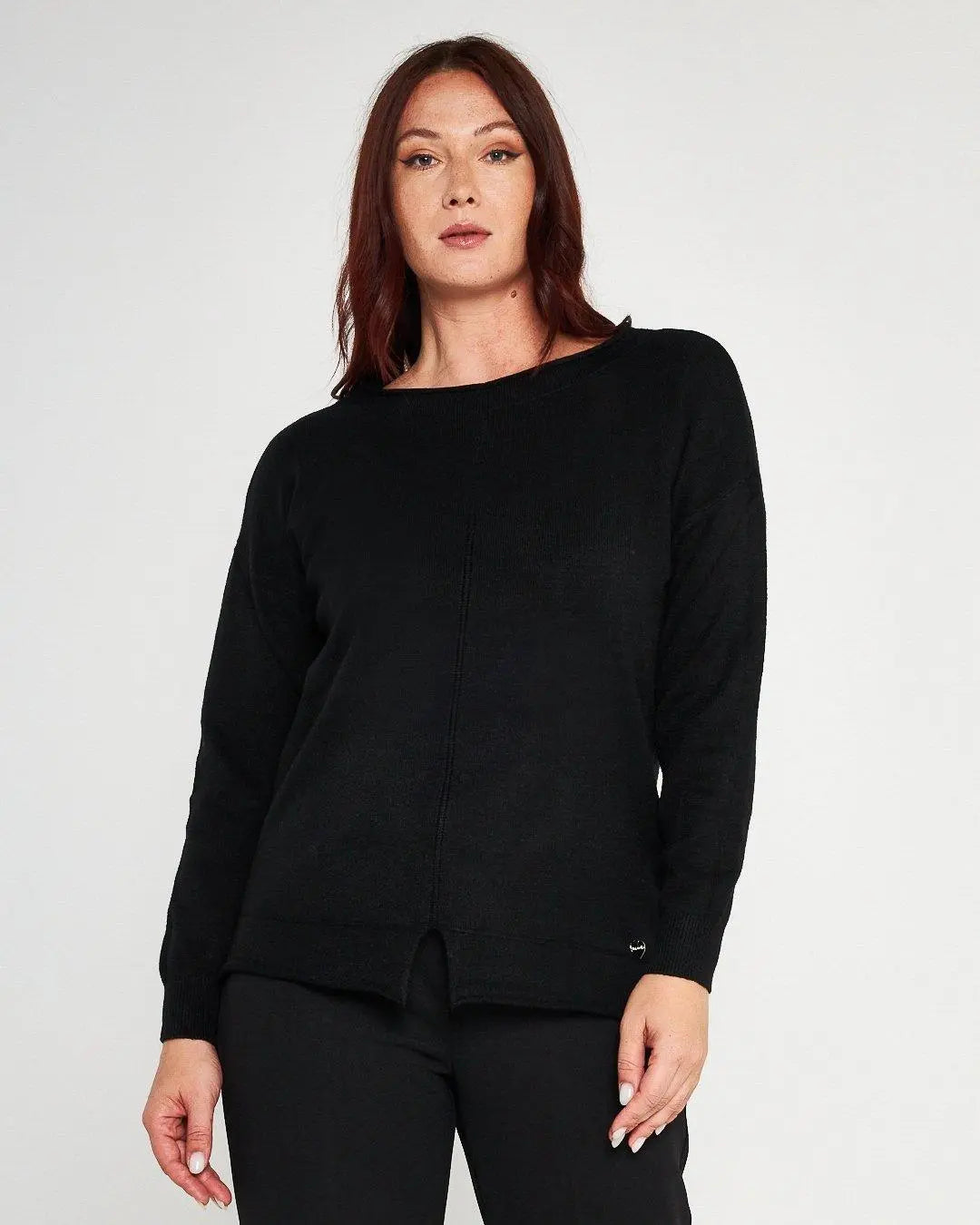 Maglia girocollo NERO DORABELLA PIU'