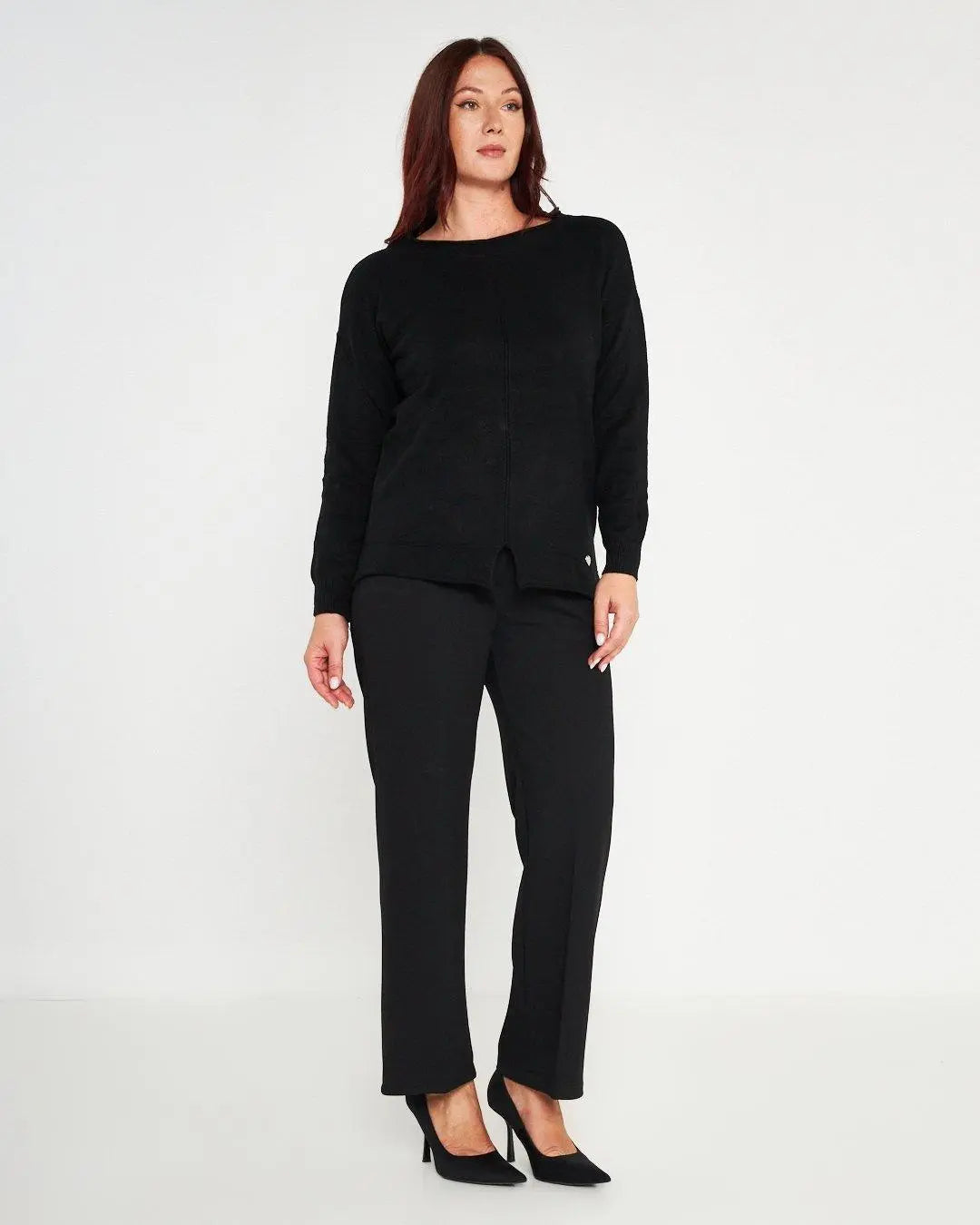 Maglia girocollo NERO DORABELLA PIU'