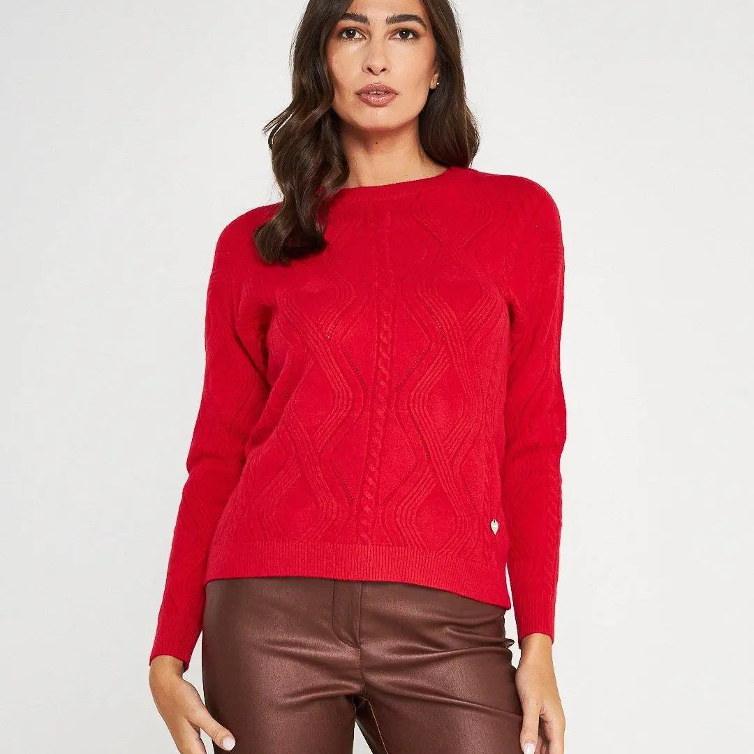 Maglia girocollo ROSSO DORABELLA XXL