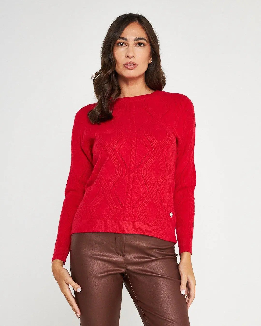 Maglia girocollo ROSSO DORABELLA XXL