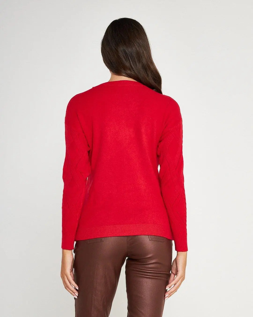 Maglia girocollo ROSSO DORABELLA