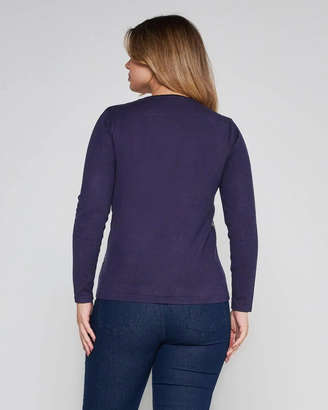 Maglia girocollo VIOLA DORABELLA