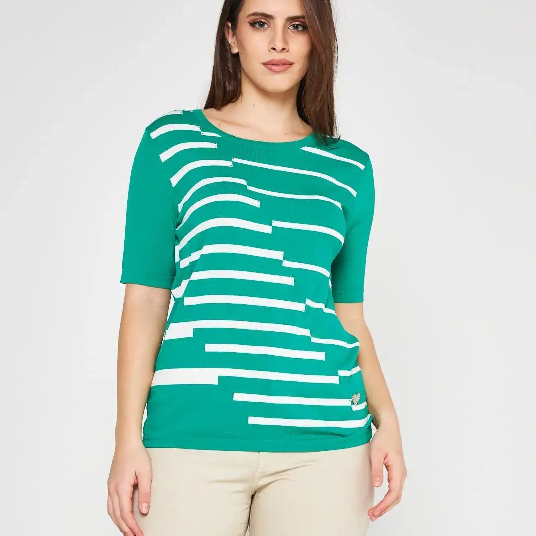 Maglia girocollo Verde DORABELLA XL