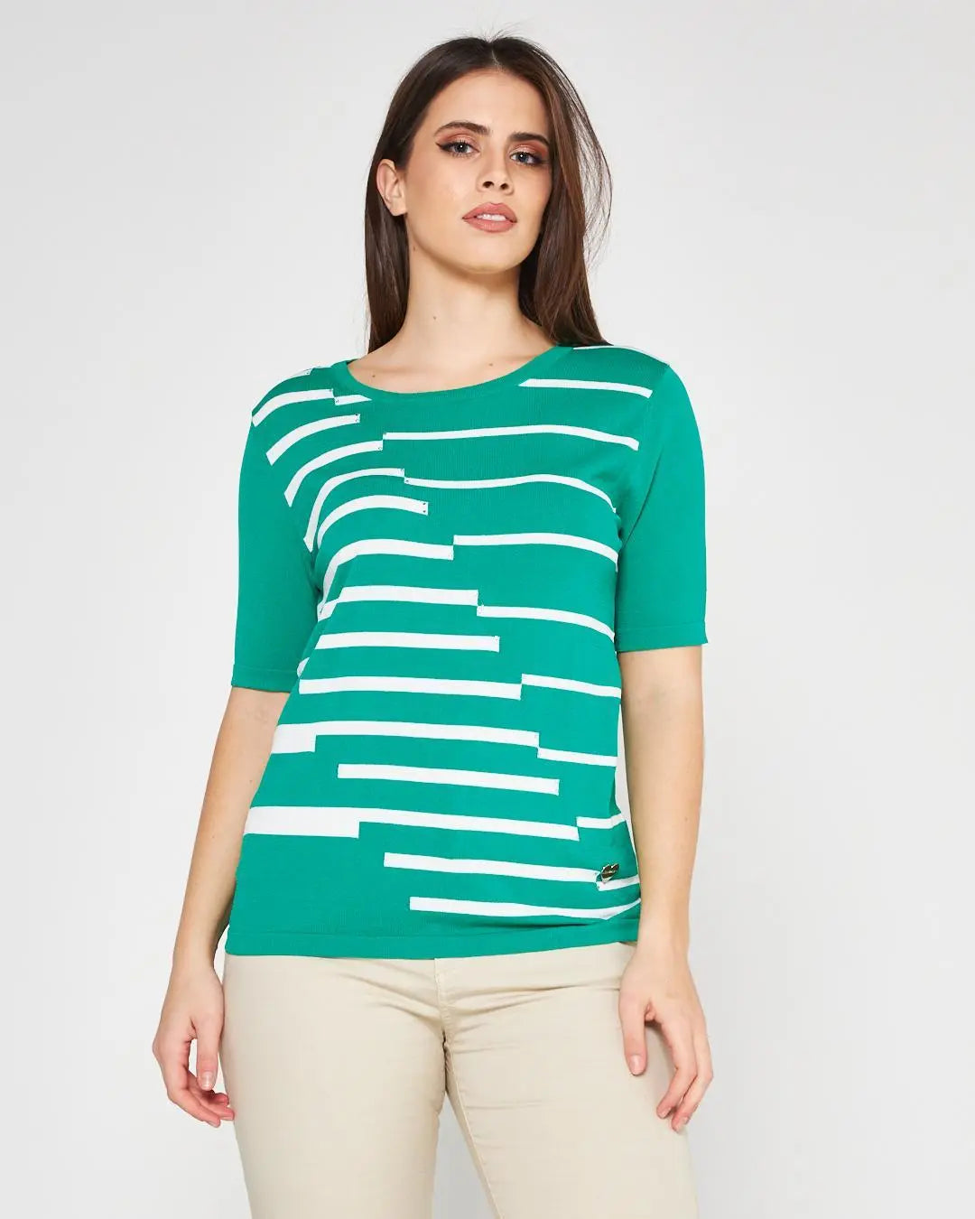 Maglia girocollo Verde DORABELLA