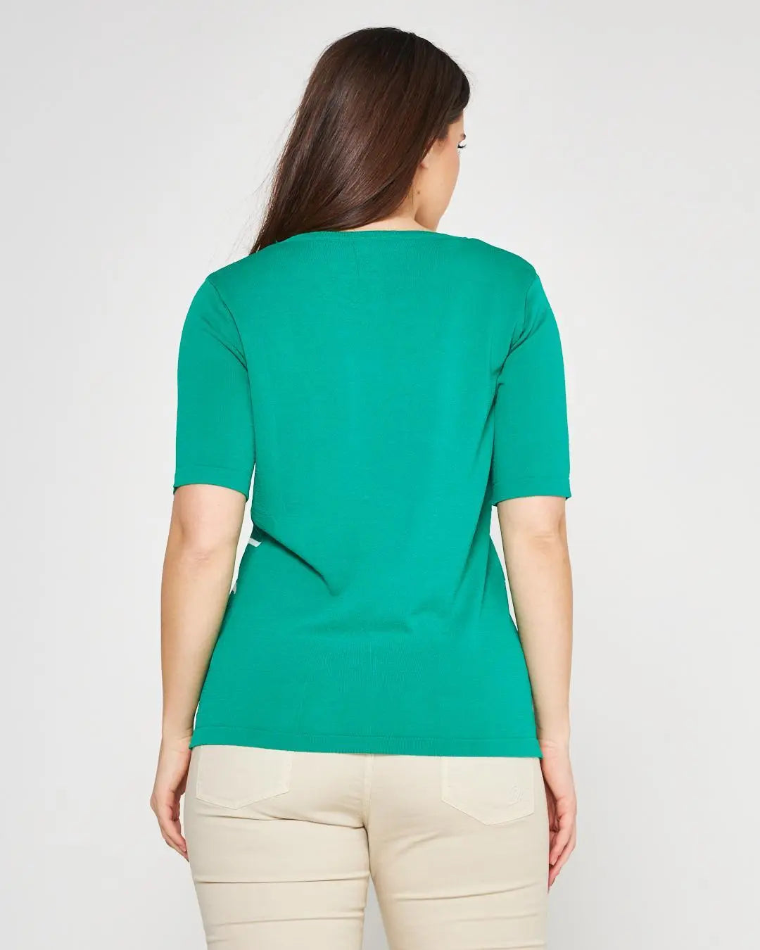 Maglia girocollo Verde DORABELLA