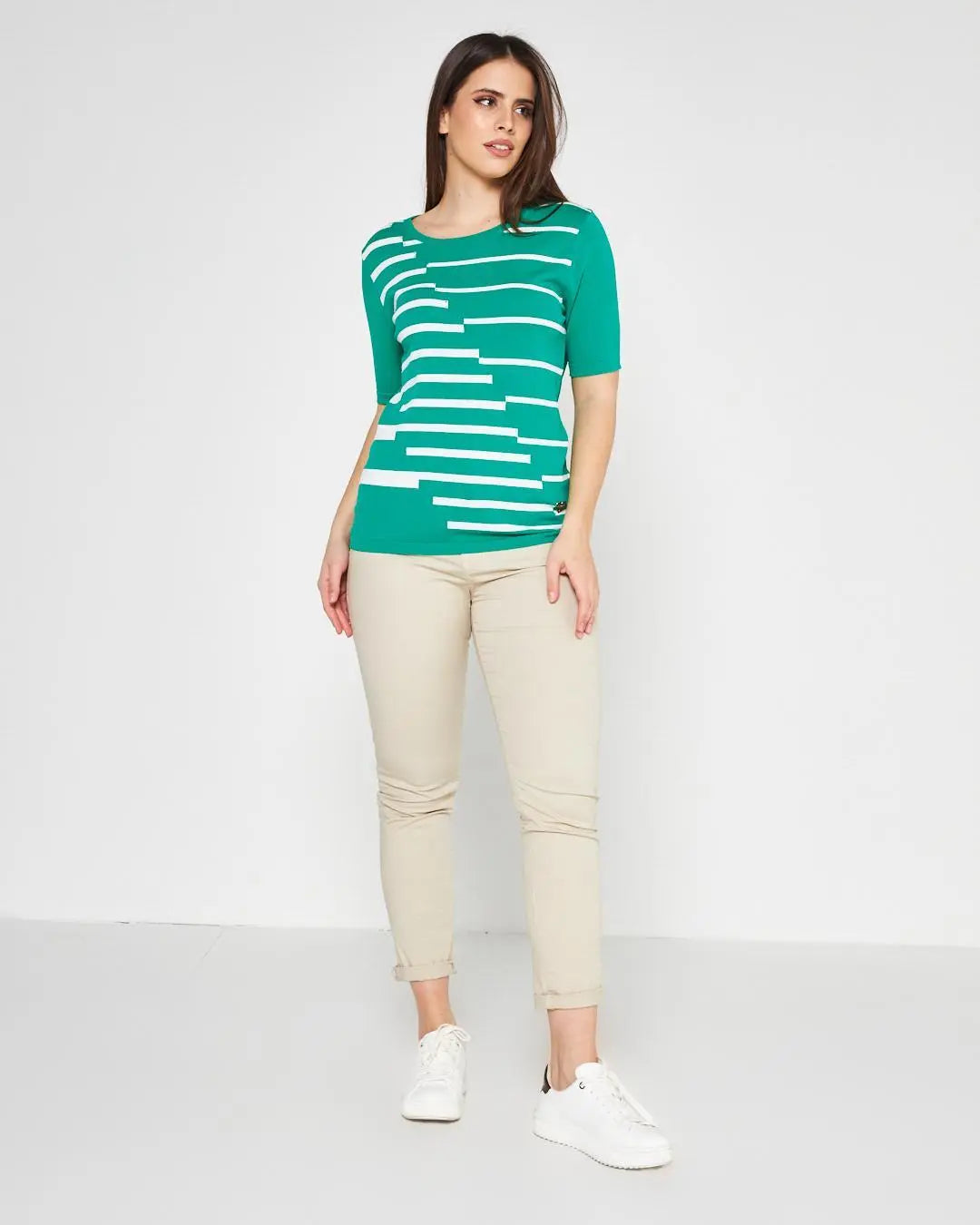 Maglia girocollo Verde DORABELLA