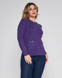 Maglia girocollo con accessori VIOLA DORABELLA