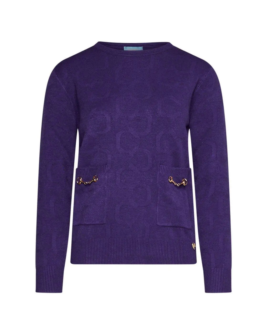 Maglia girocollo con accessori VIOLA DORABELLA
