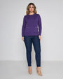 Maglia girocollo con accessori VIOLA DORABELLA