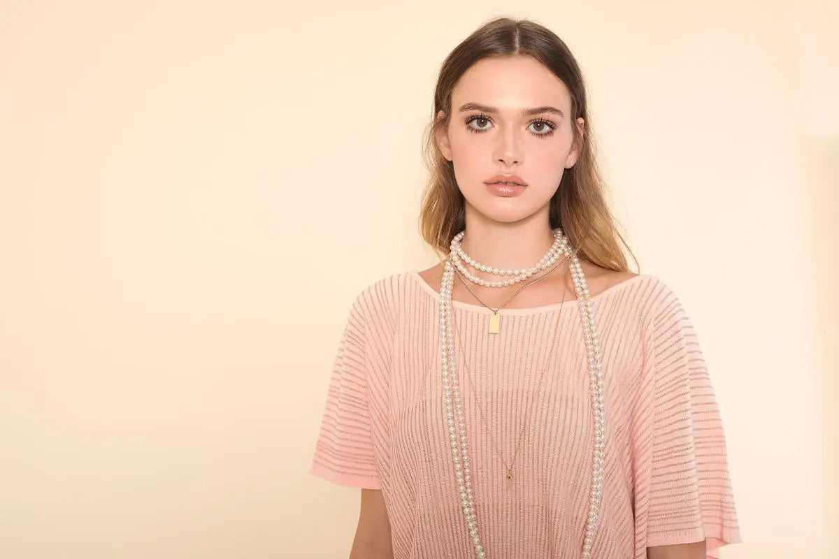 Maglia girocollo con lurex CIPRIA IRONICA