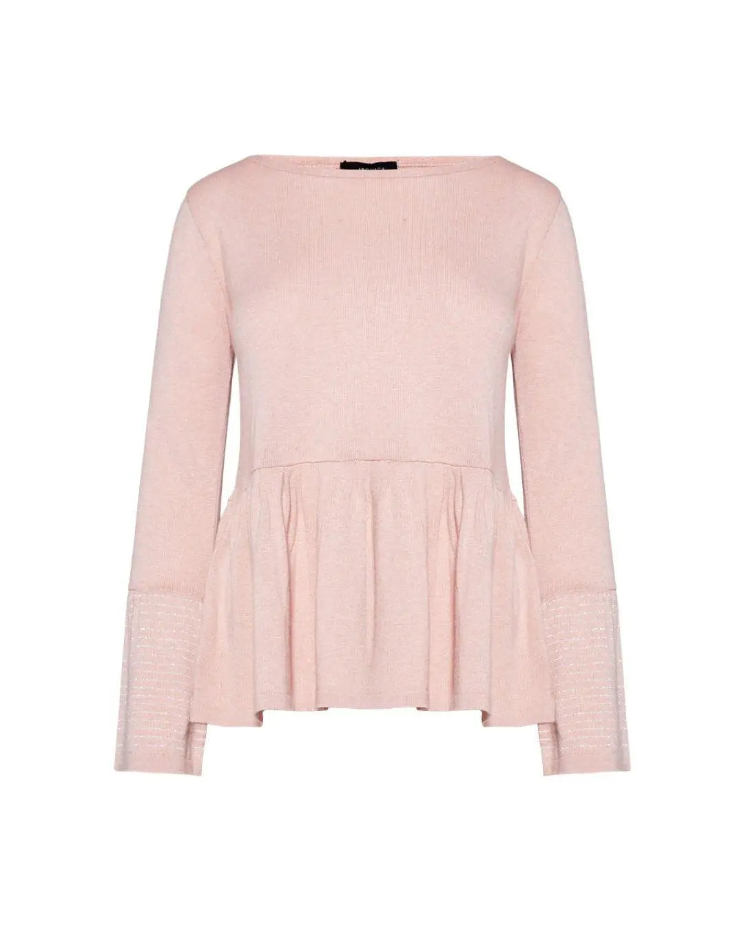 Maglia girocollo lurex ROSA IRONICA