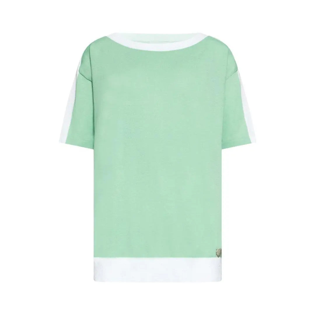 Maglia girocollo lurex SILVER LUREX-VERDE DORABELLA XL