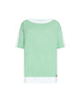 Maglia girocollo lurex SILVER LUREX-VERDE DORABELLA XL