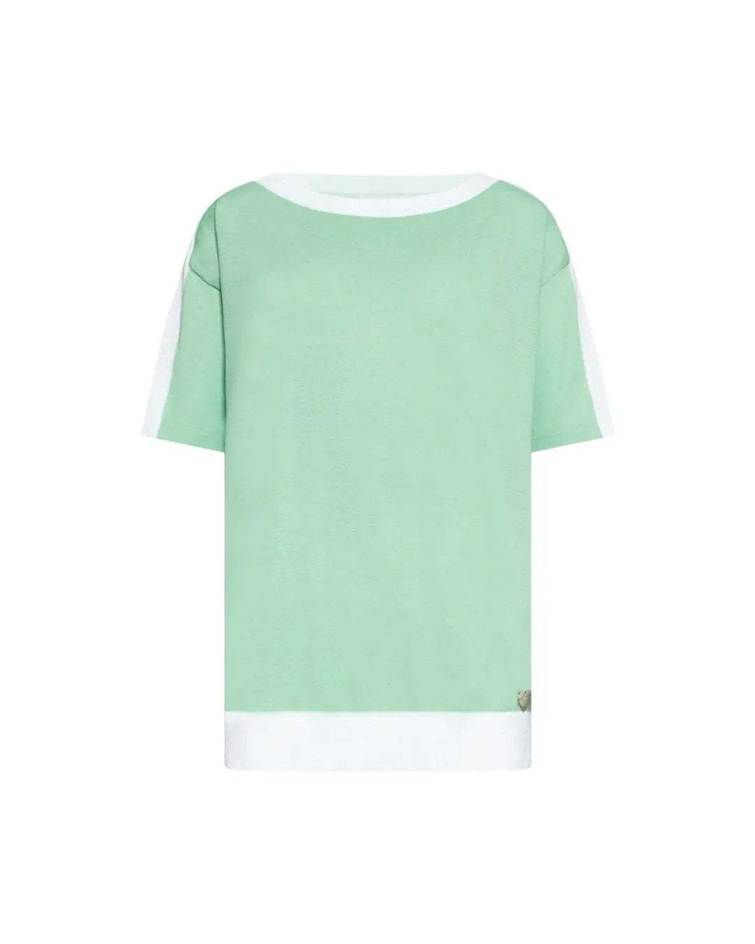 Maglia girocollo lurex SILVER LUREX-VERDE DORABELLA XL