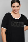 Maglia girocollo paillettes NERO DORABELLA CURVY XL