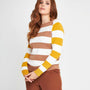 Maglia girocollo righe OFF WHITE DORABELLA
