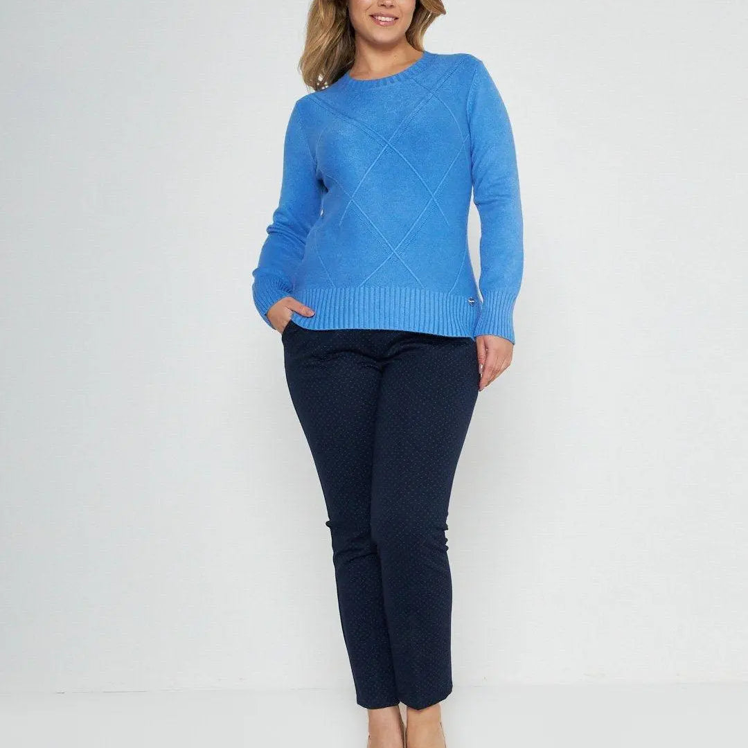 Maglia girocollo rombi CARTA DA ZUCCHERO DORABELLA XXL