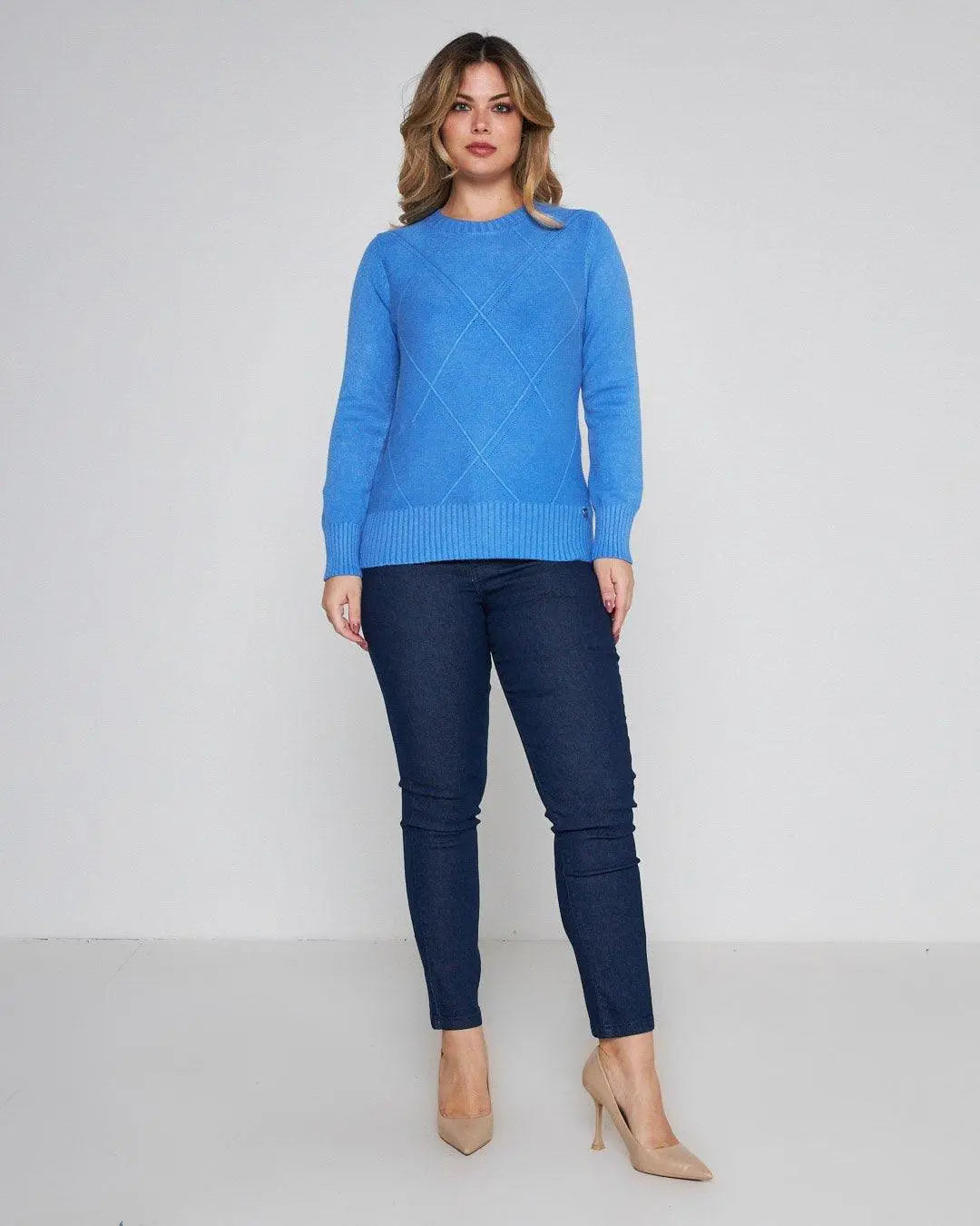 Maglia girocollo rombi CARTA DA ZUCCHERO DORABELLA