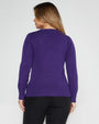 Maglia girocollo rombi VIOLA DORABELLA