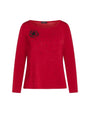 Maglia girocollo strass BORDEAUX IRONICA XXL
