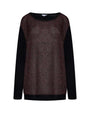 Maglia glitter NERO-BORDEAUX DORABELLA PIU'