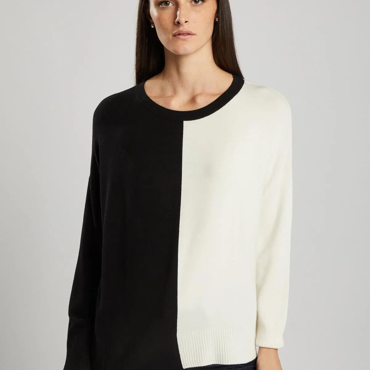 Maglia in doppia colorazione NERO IRONICA M-L