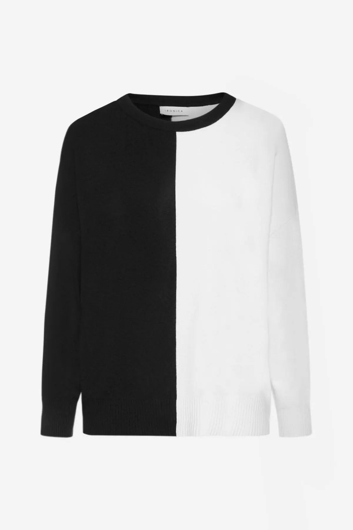 Maglia in doppia colorazione NERO IRONICA