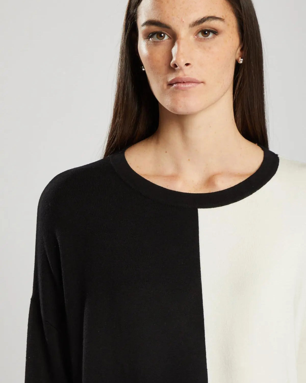 Maglia in doppia colorazione NERO IRONICA