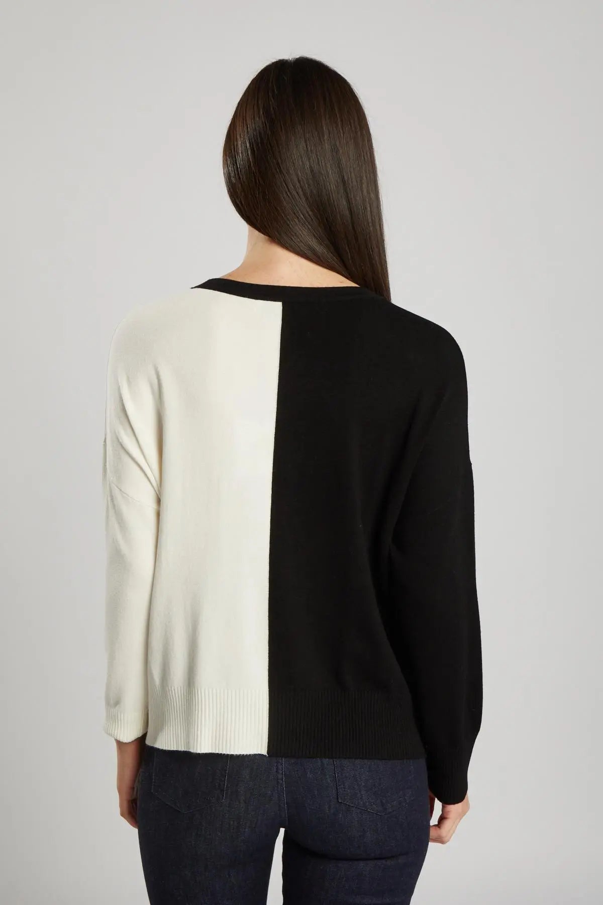 Maglia in doppia colorazione NERO IRONICA