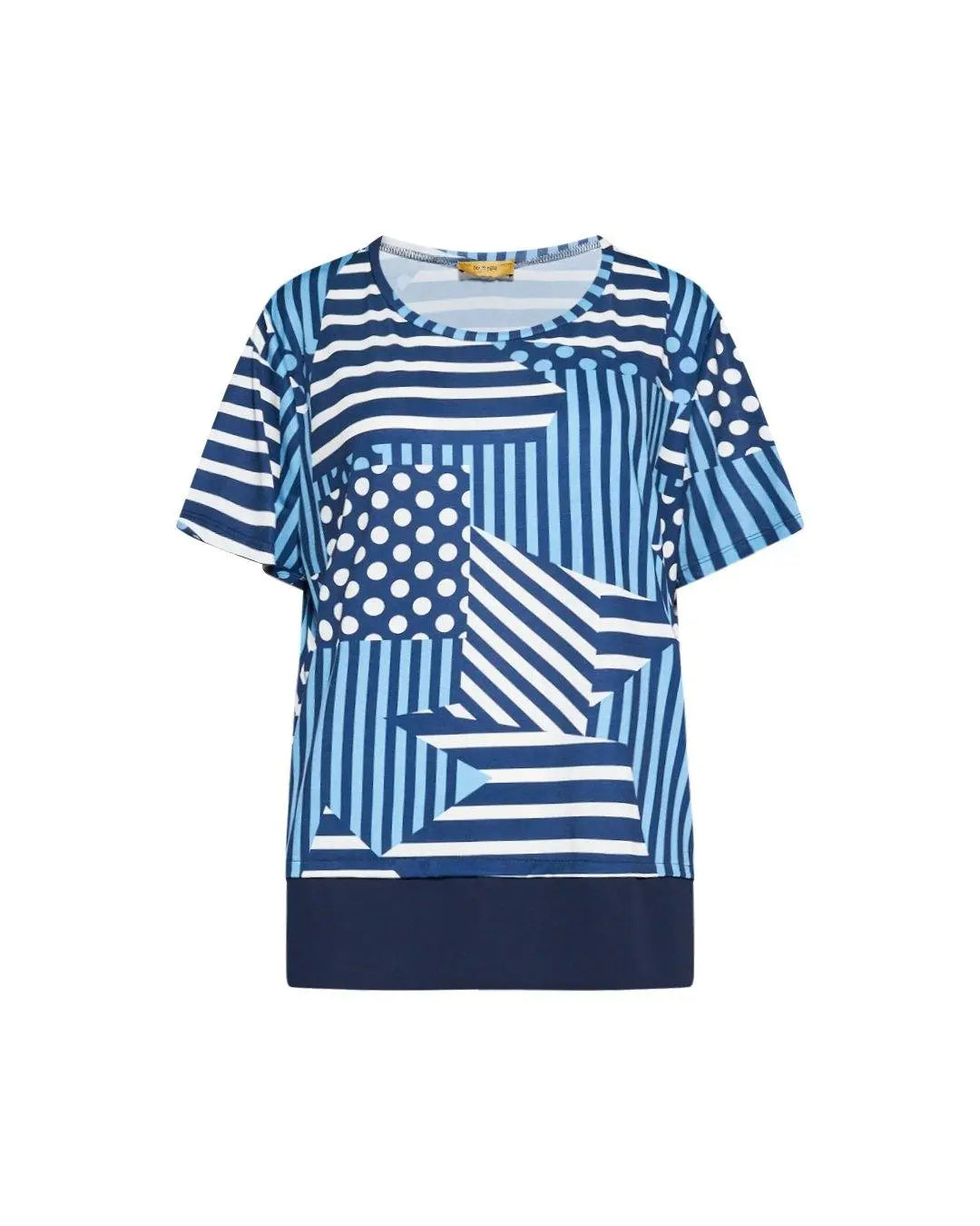 Maglia in fantasia BLU-TURCHESE DORABELLA 49