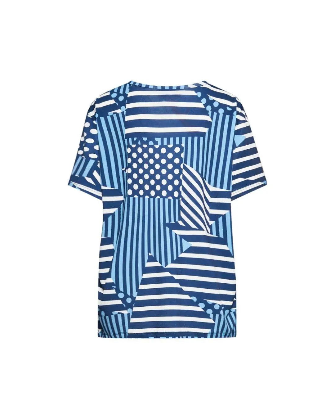 Maglia in fantasia BLU-TURCHESE DORABELLA