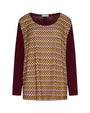 Maglia in fantasia BORDEAUX DORABELLA PIU'