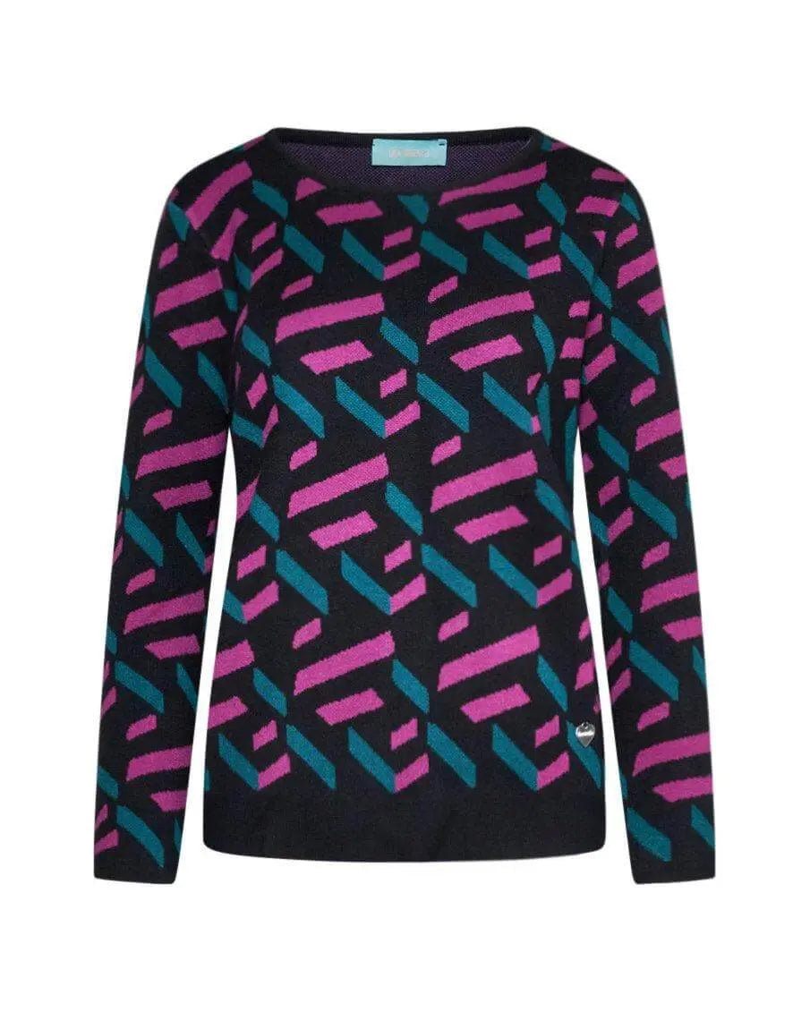 Maglia in fantasia CICLAMINO DORABELLA