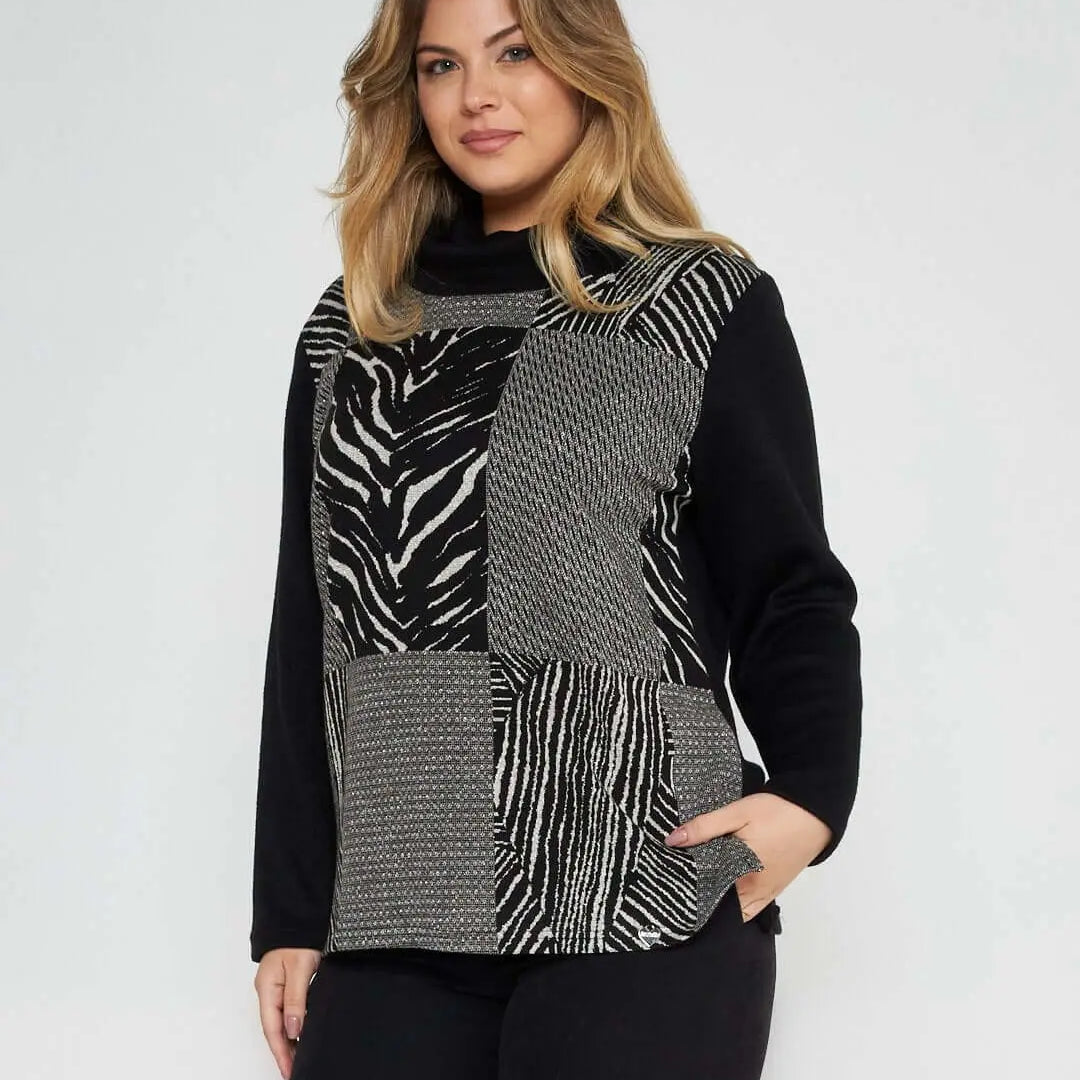 Maglia in fantasia NERO DORABELLA XXL