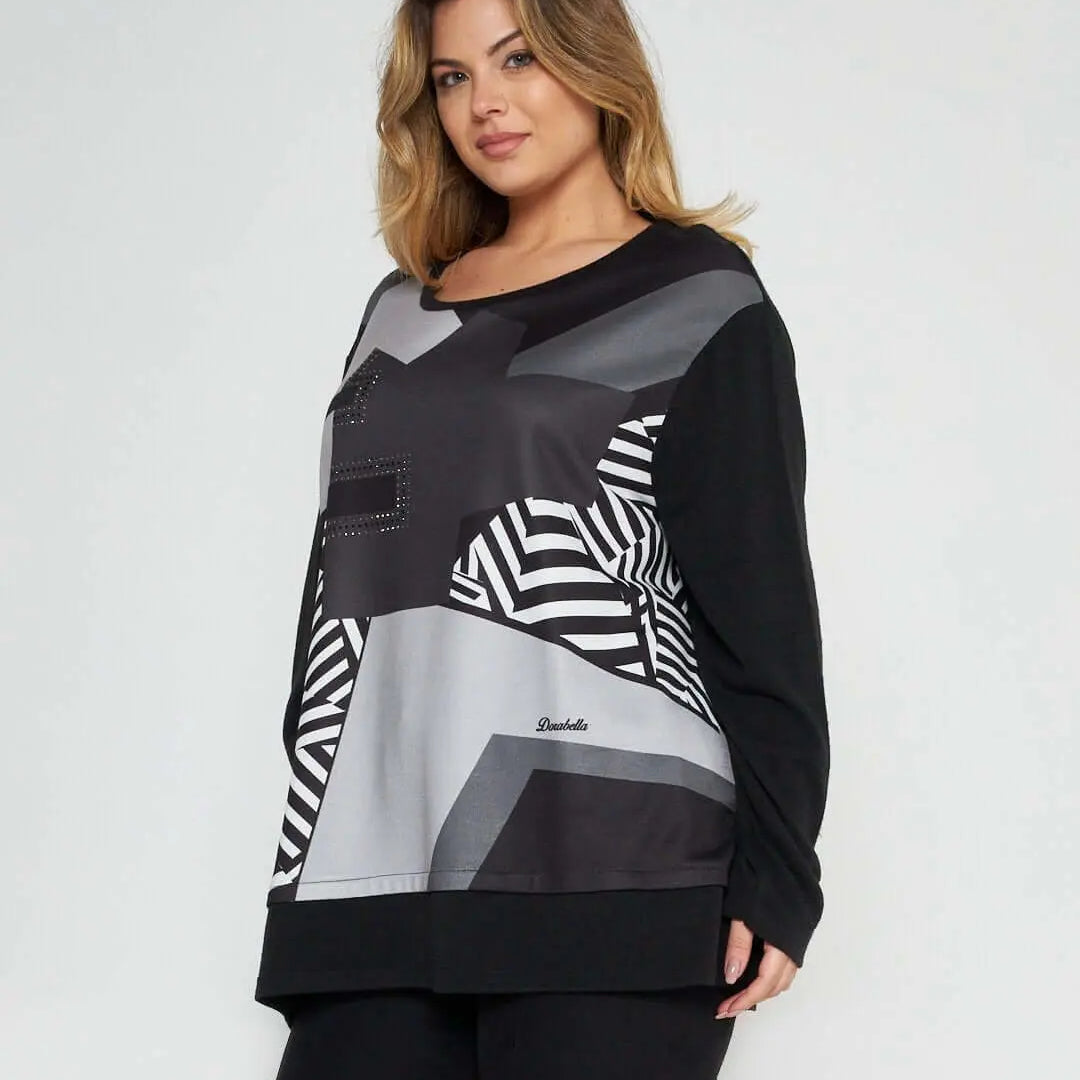 Maglia in fantasia NERO DORABELLA PIU' 55