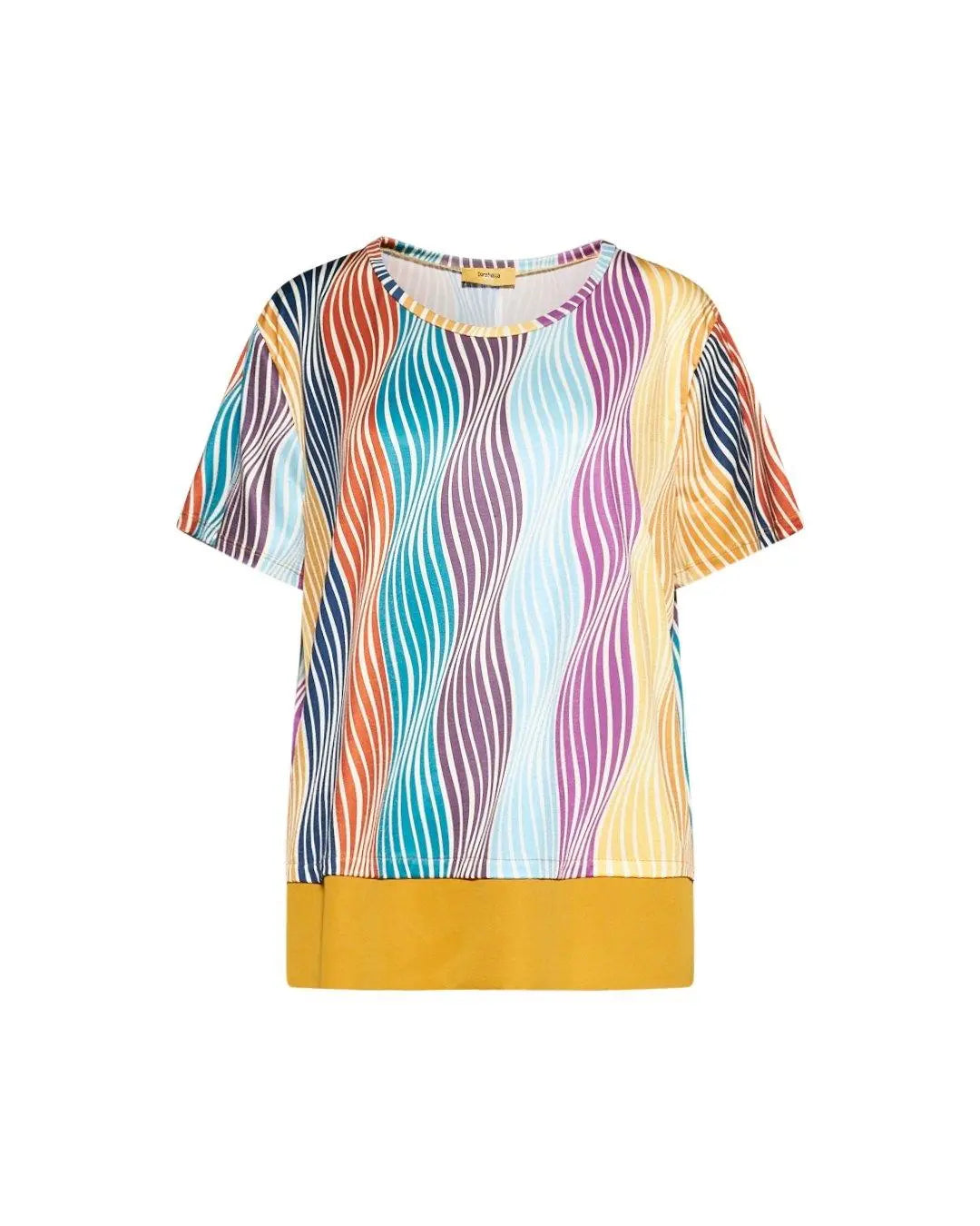 Maglia in fantasia SENAPE DORABELLA 49