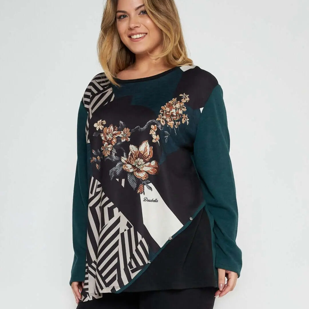 Maglia in fantasia VERDE DORABELLA PIU' 55