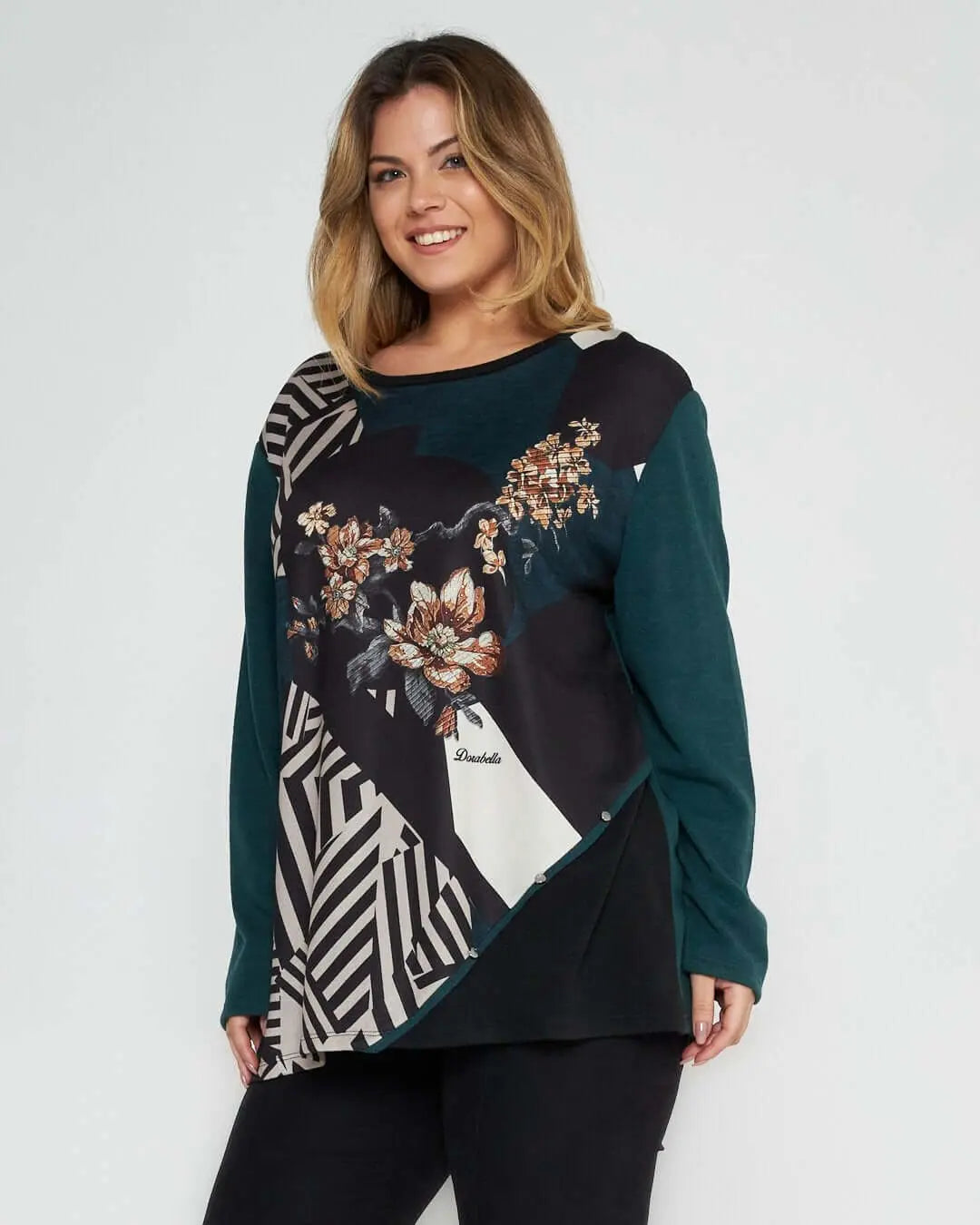 Maglia in fantasia VERDE DORABELLA PIU' 55