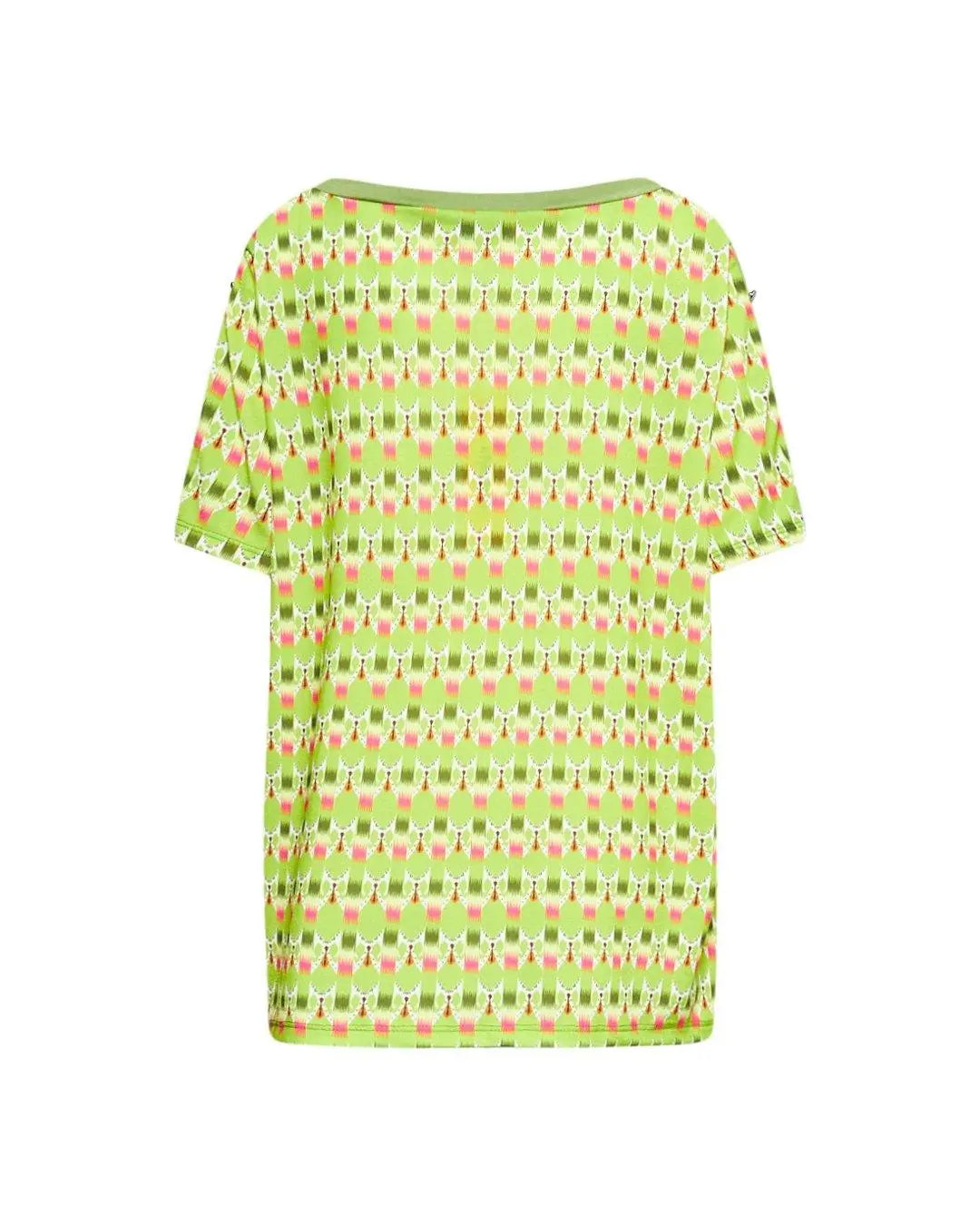 Maglia in fantasia con dettaglio bottoncini LIME DORABELLA PIU'