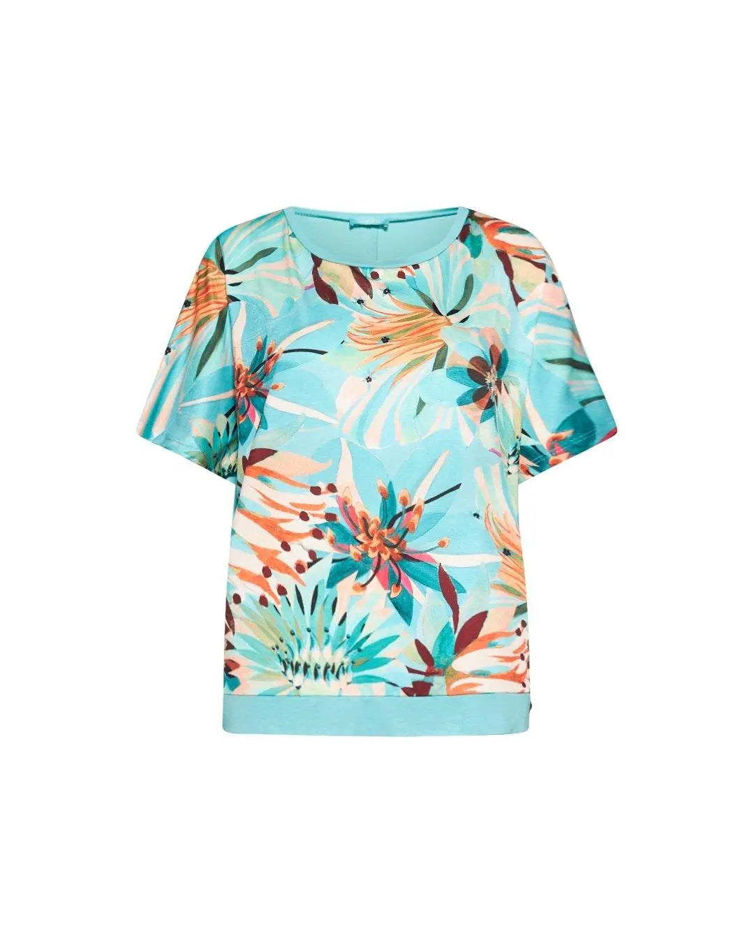 Maglia in fantasia con dettaglio bottoni ACQUA DORABELLA XXL